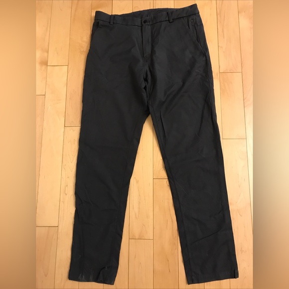 Lululemon Mens dark grey pants Sz 34/32 chino - Picture 2 of 6